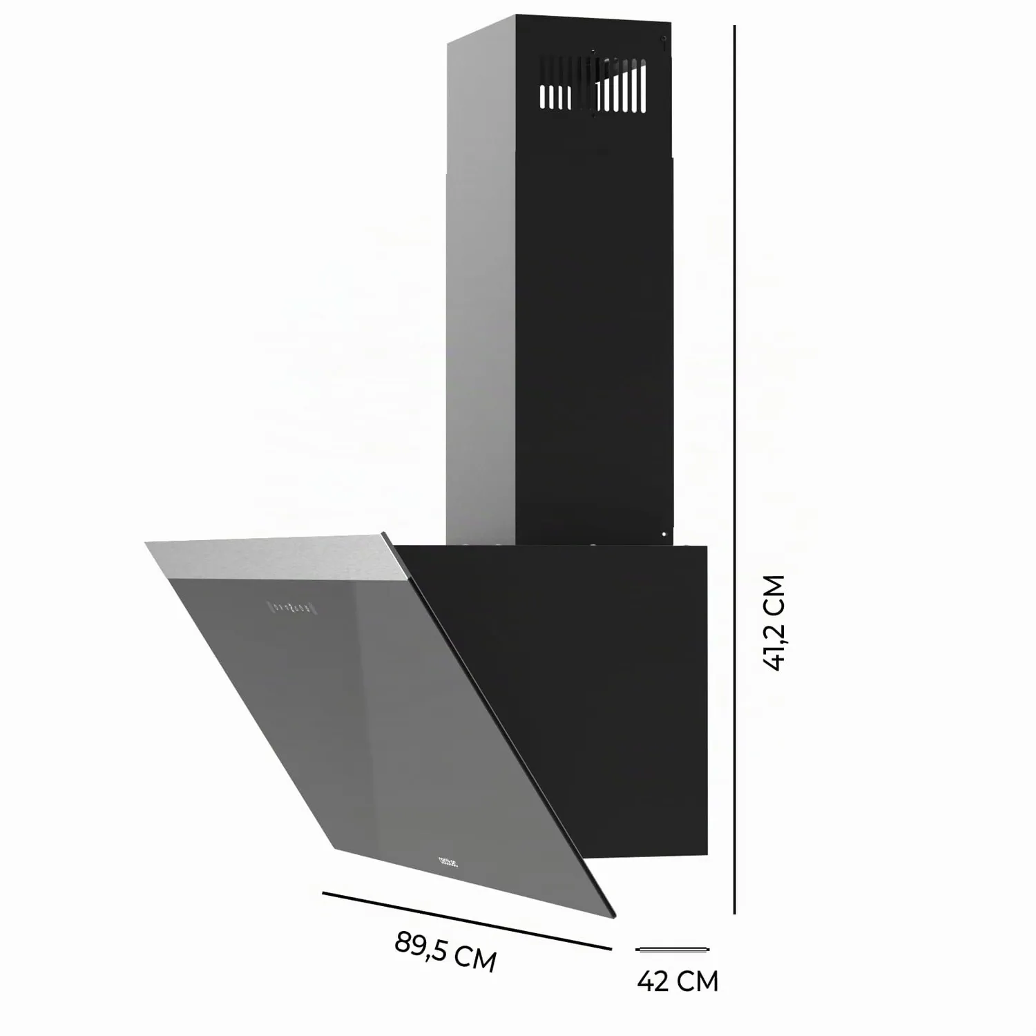 Cecotec Bolero Flux DT 906500 Glass Black A hotte 90cm noire