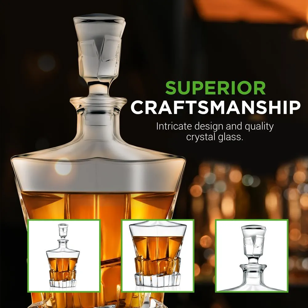 Nutrichef carafe whisky verre cristal 750 ml
