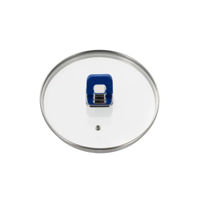 Nutrichef couvercle verre 26 cm bleu pliable