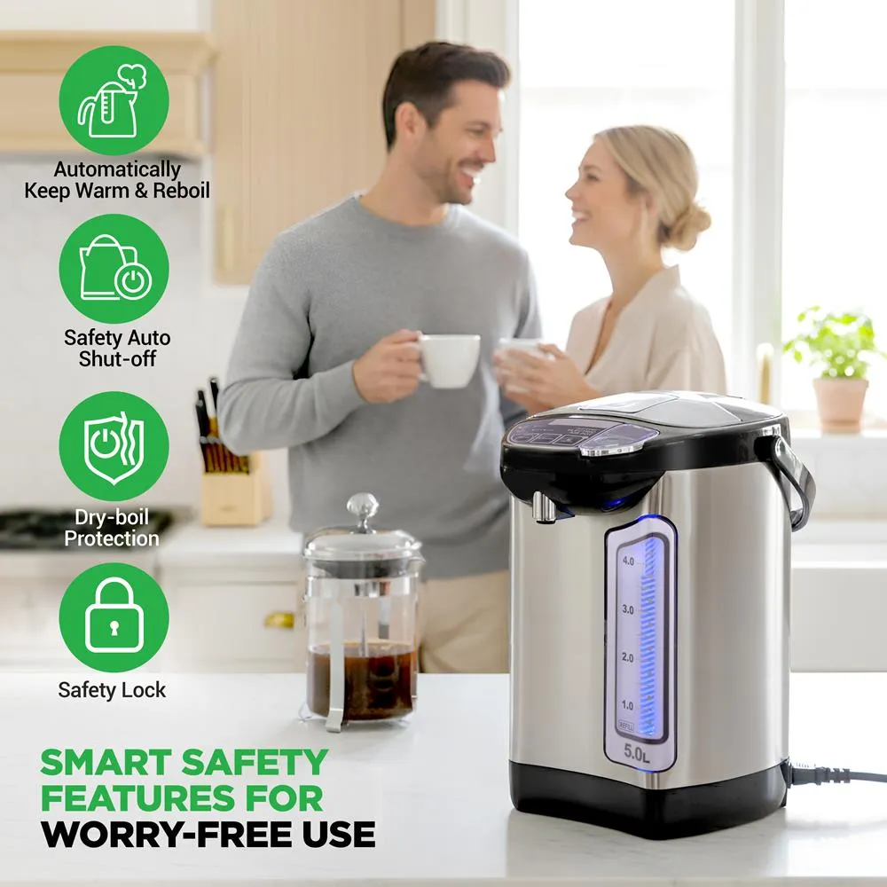 Nutrichef distributeur eau chaude inox 5 L