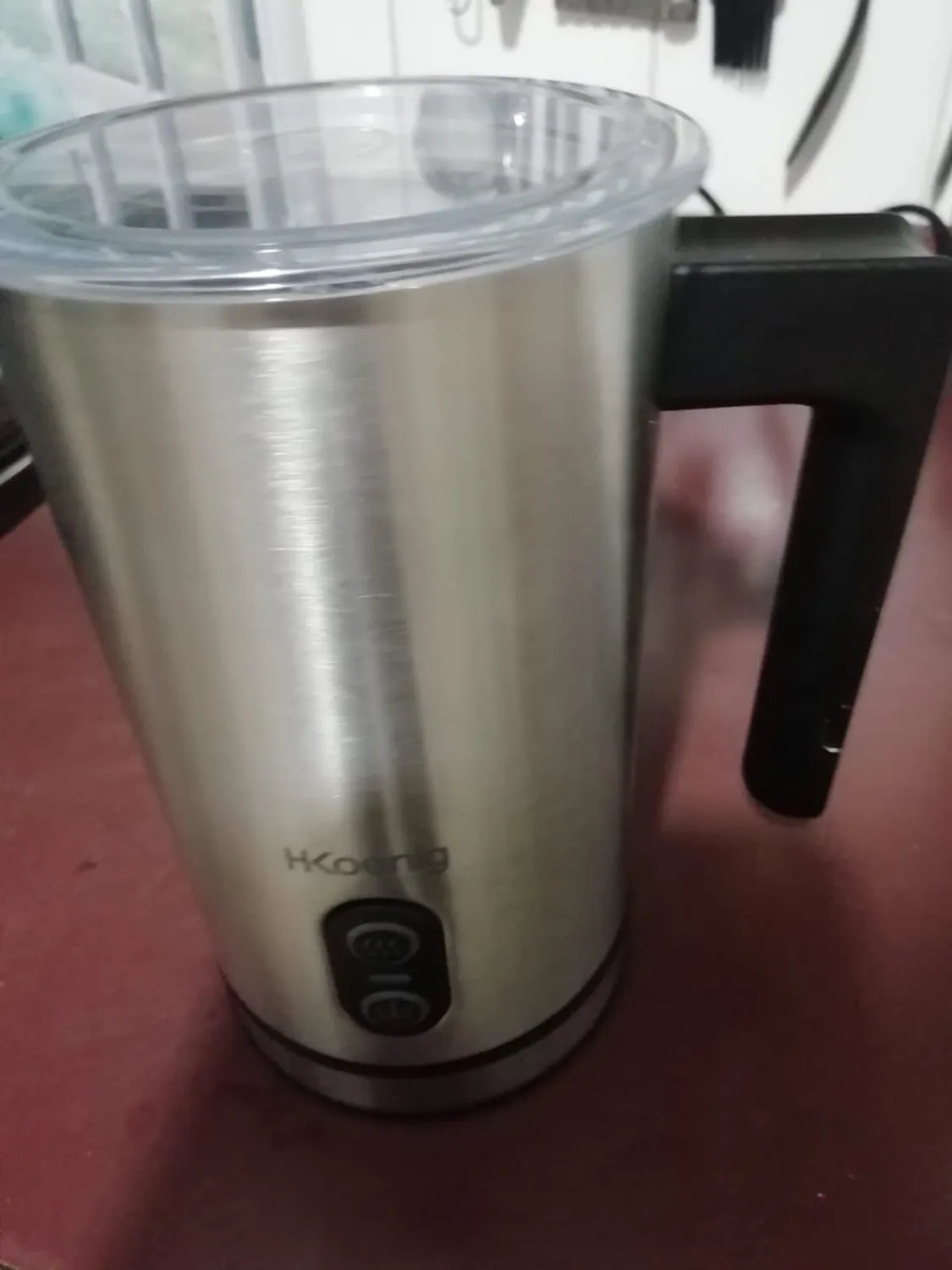 H.Koenig MLK8 mousseur à lait 0,24L inox chaud froid