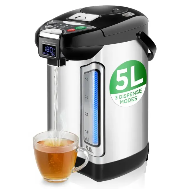 Nutrichef Distributeur Eau Chaude 5L Inox 750W Température