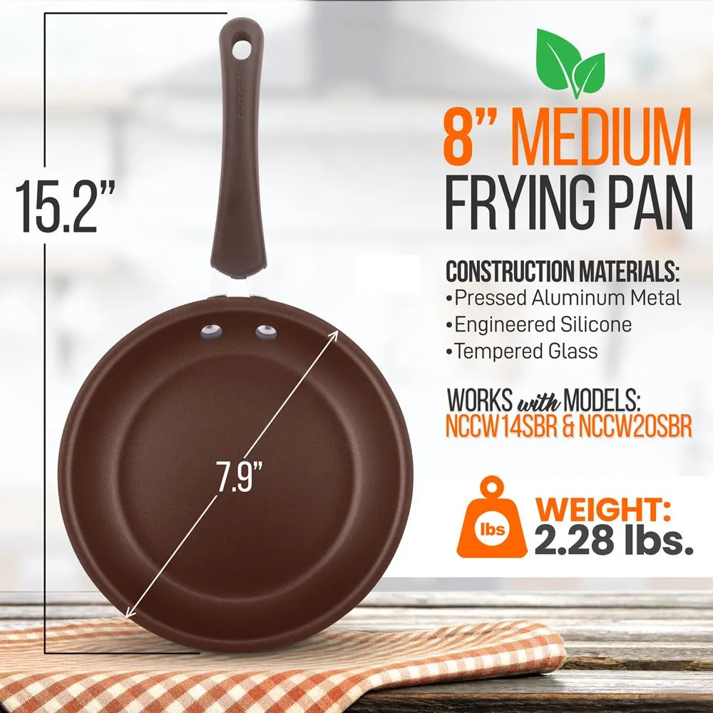 Nutrichef petite poêle antiadhésive 8 pouces induction