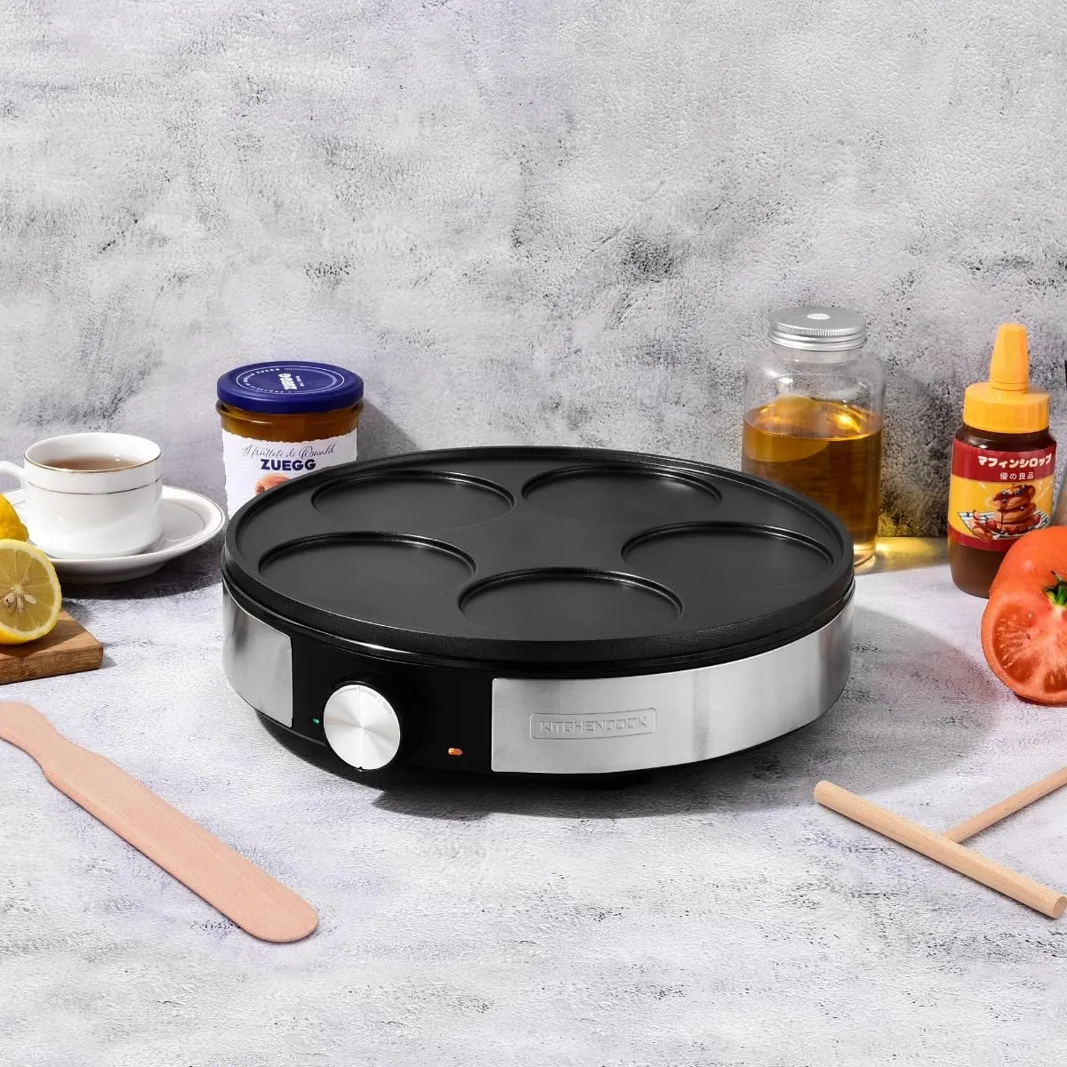 Kitchencook Minicrepe Nx crêpière électrique 5 mini 1200W
