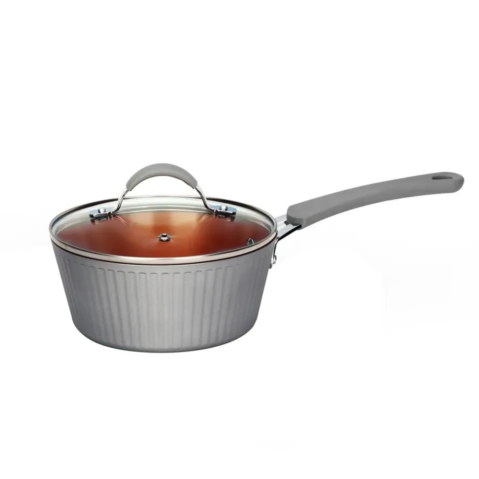 Nutrichef NCCW11GL casserole 1,6L antiadhésive couvercle verre