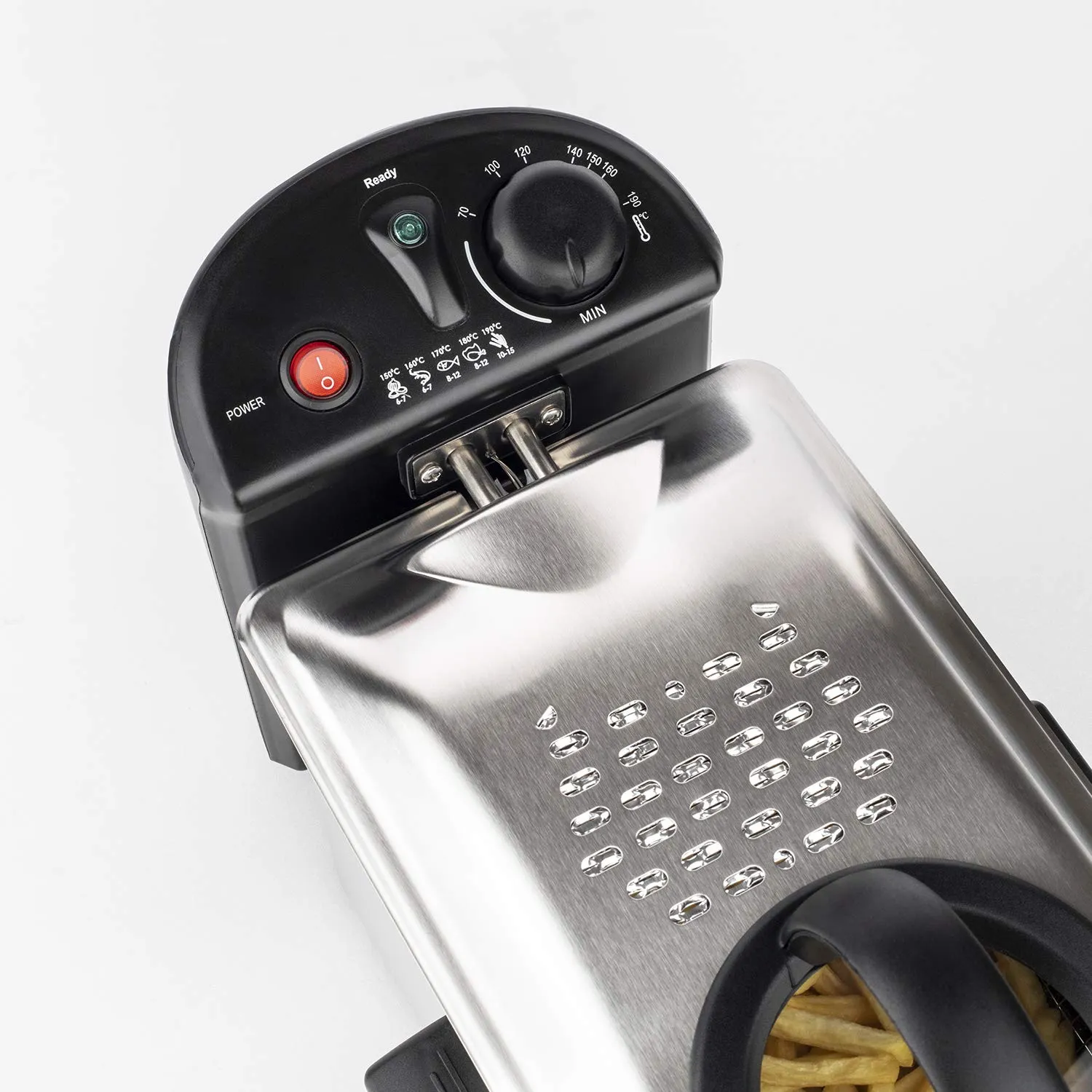 H.Koenig DFX300 friteuse inox 3 L 2100W anti-odeur