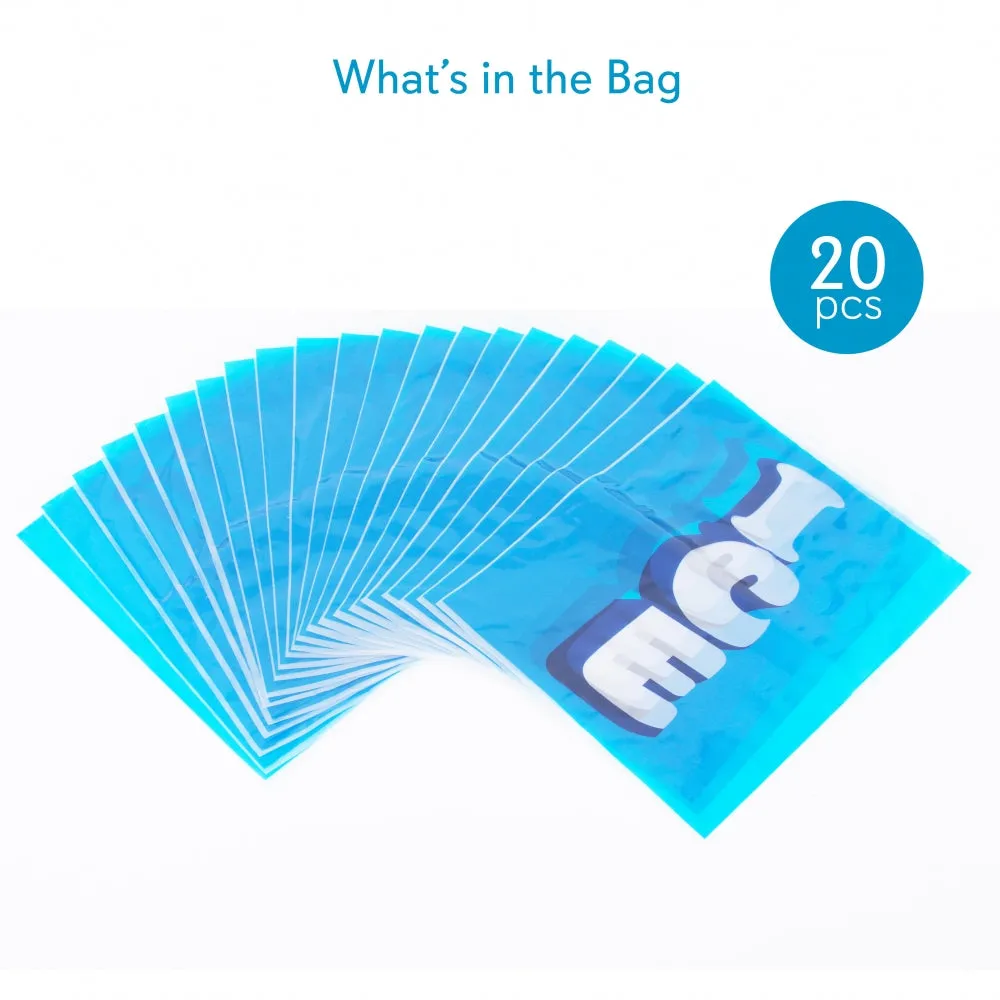 Nutrichef Ice Bag sachets à glaçons réutilisables 20 pièces zip