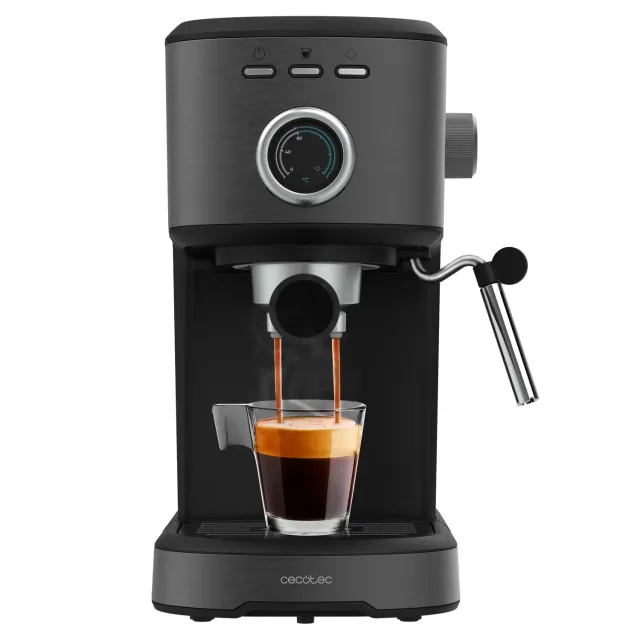 Cecotec Power Espresso 20 Pecan Steel machine expresso acier 20 bars