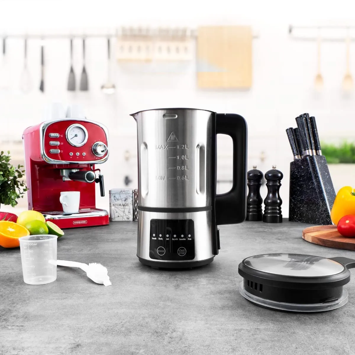 Kitchencook Creamix blender chauffant inox 1,2L