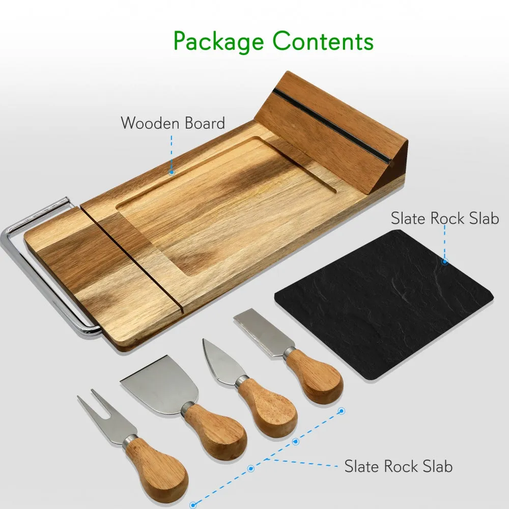 Nutrichef plateau fromage bambou ardoise 32 cm