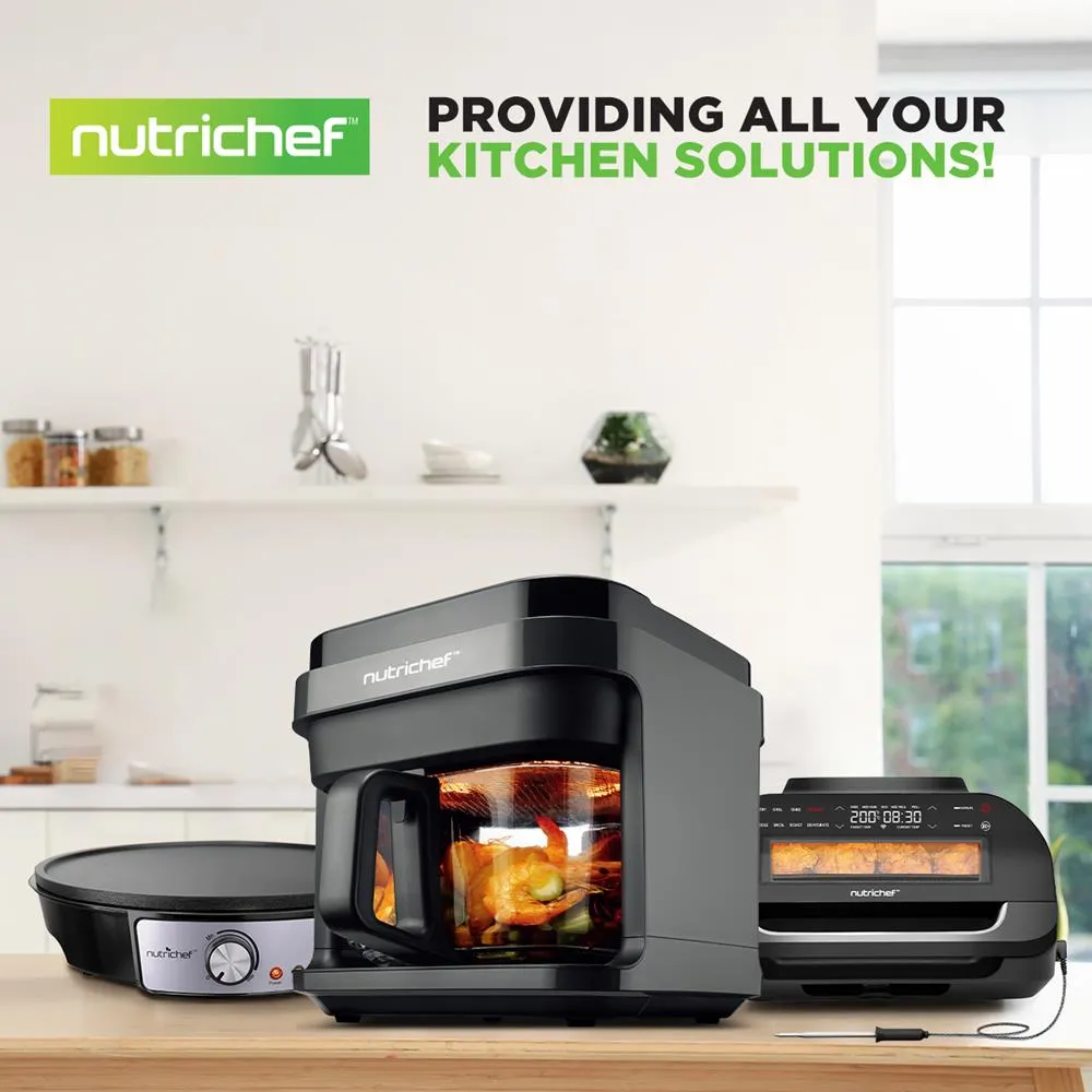Nutrichef friteuse air chaud 5,5 L 8 programmes tactile