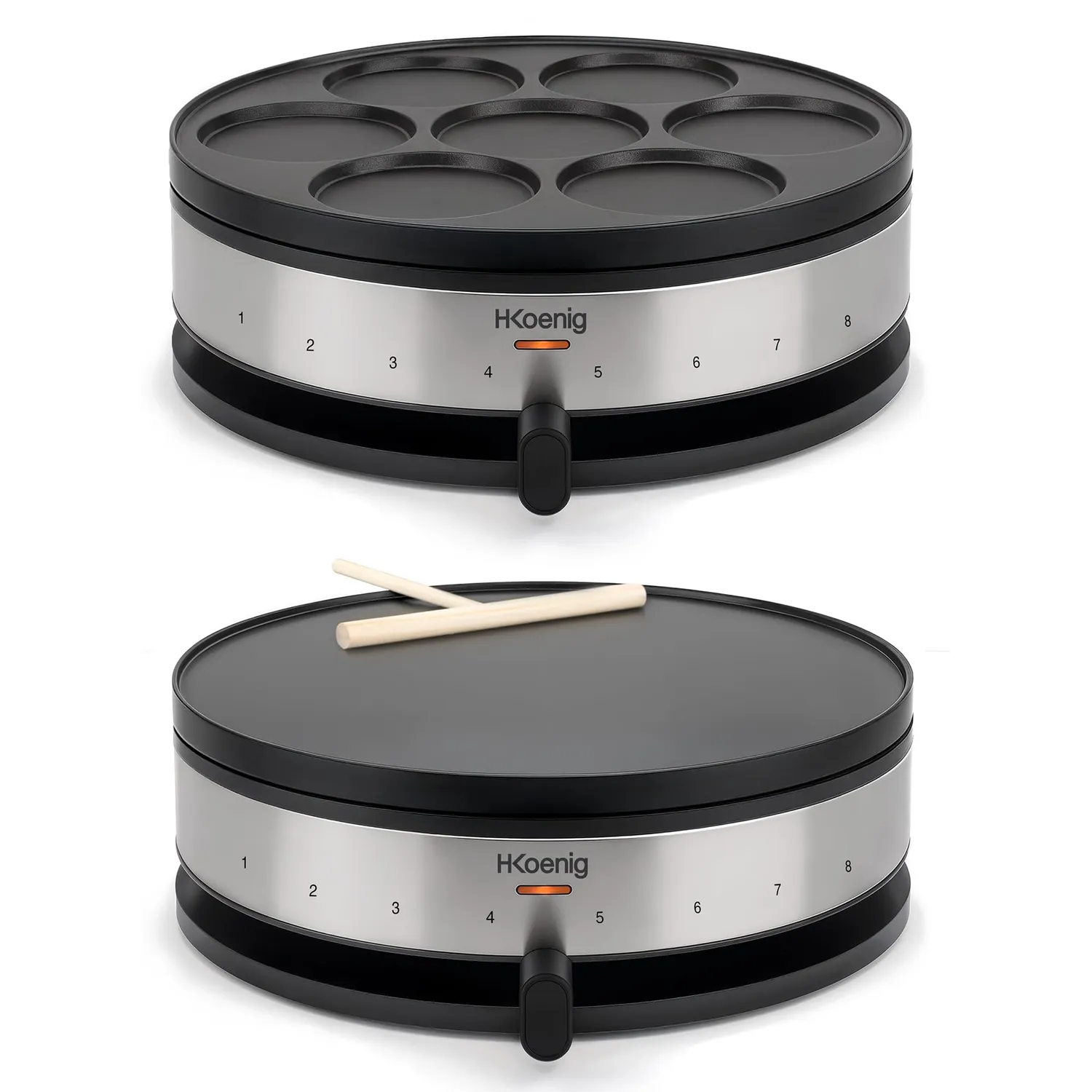 H.Koenig KREP56 crêpière électrique 33cm réversible 1500W