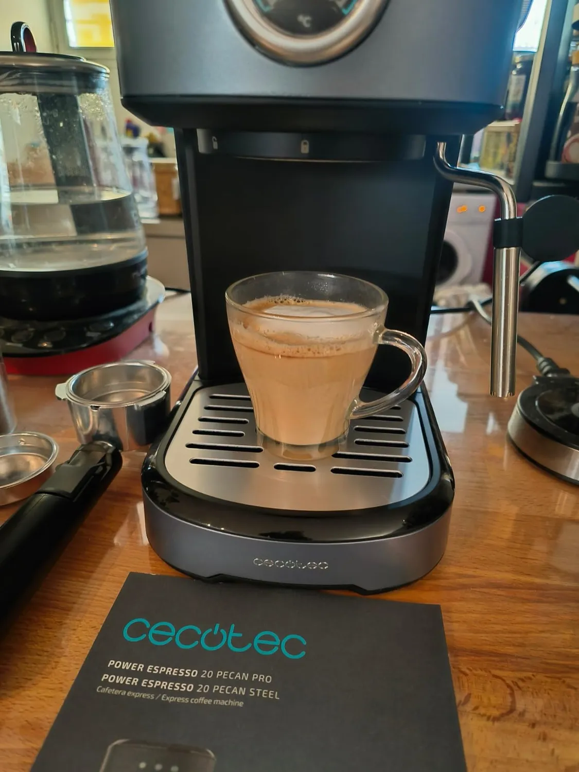 Cecotec Power Espresso 20 Pecan Steel machine expresso acier 20 bars
