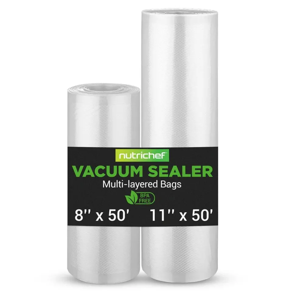 Nutrichef rouleaux sachets mise sous vide 2x15 m réutilisables