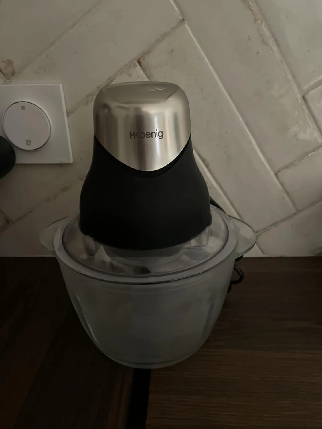 H.Koenig Leo9 mini hachoir 2 bols verre 1L 320W