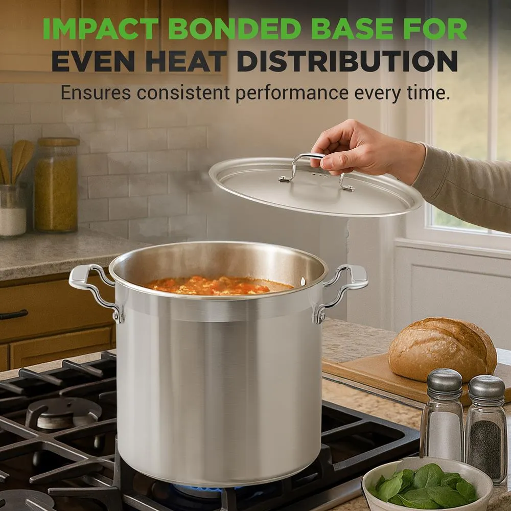 Nutrichef NCSPT24Q faitout inox 24 QT induction