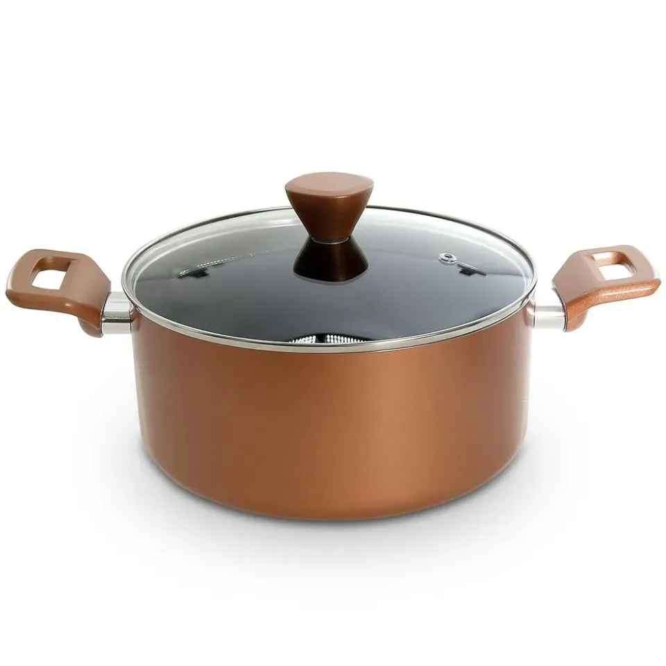 Nutrichef faitout 5 L avec couvercle antiadhésif induction
