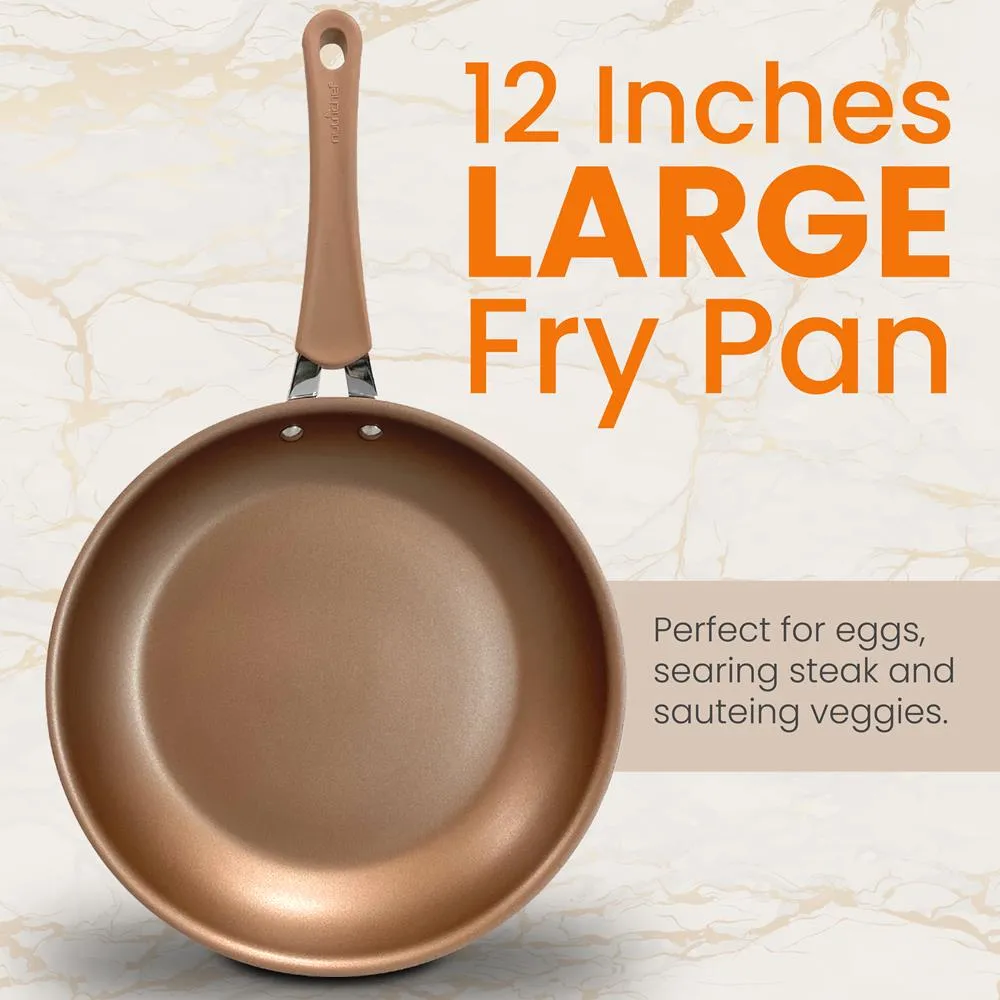 Nutrichef Poêle 8 Pouces Antiadhésive Induction 20 cm