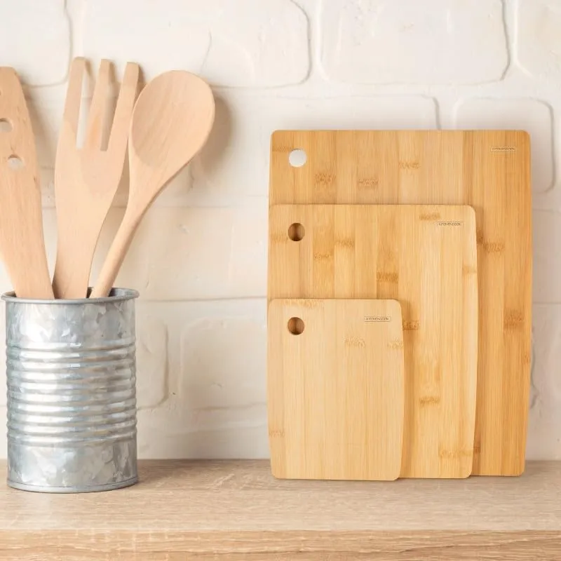 Kitchencook Les Planches planches à découper bambou lot de 3