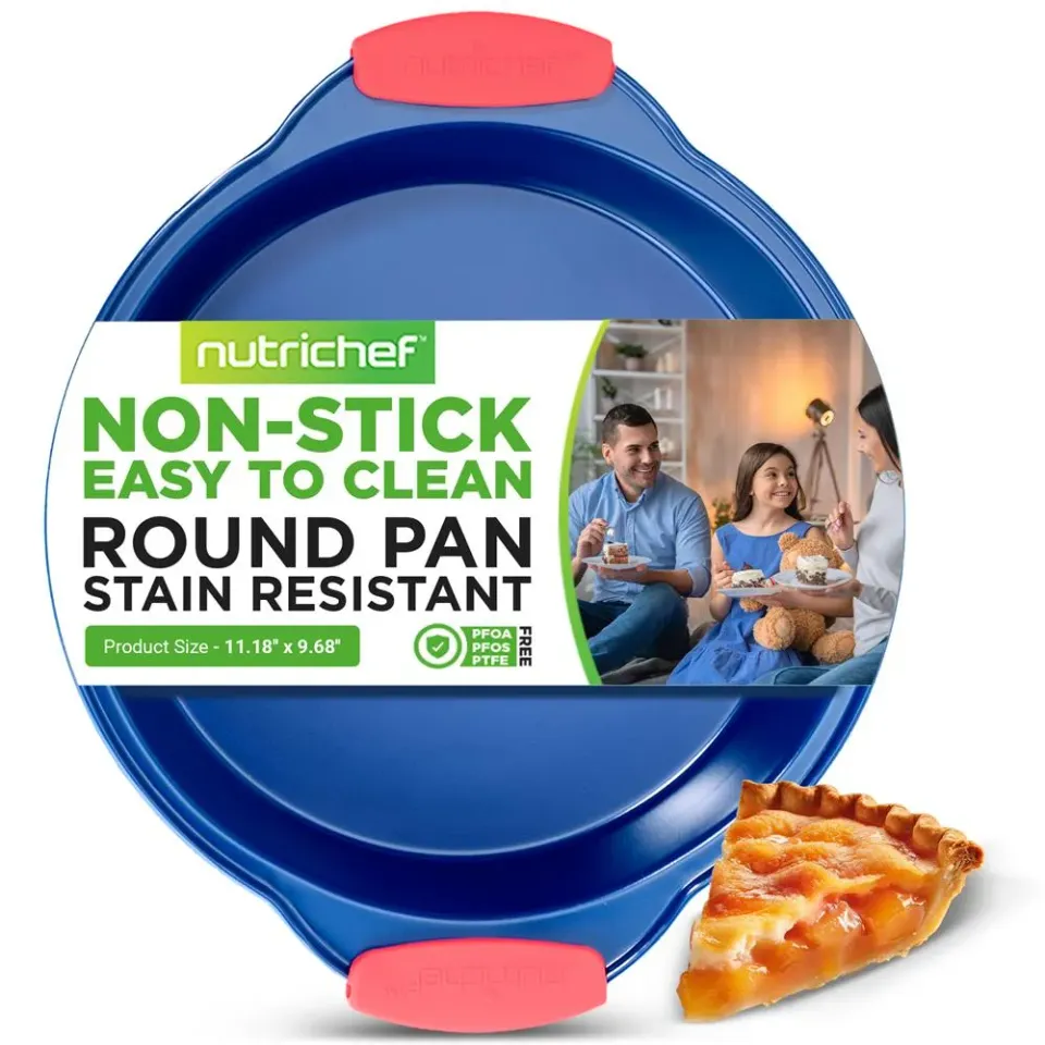 Nutrichef Moule Rond Antiadhésif Bleu 28 cm