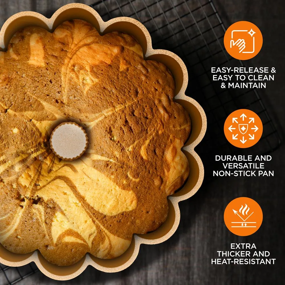 Nutrichef NCBUTP55 moule bundt 24 cm aluminium