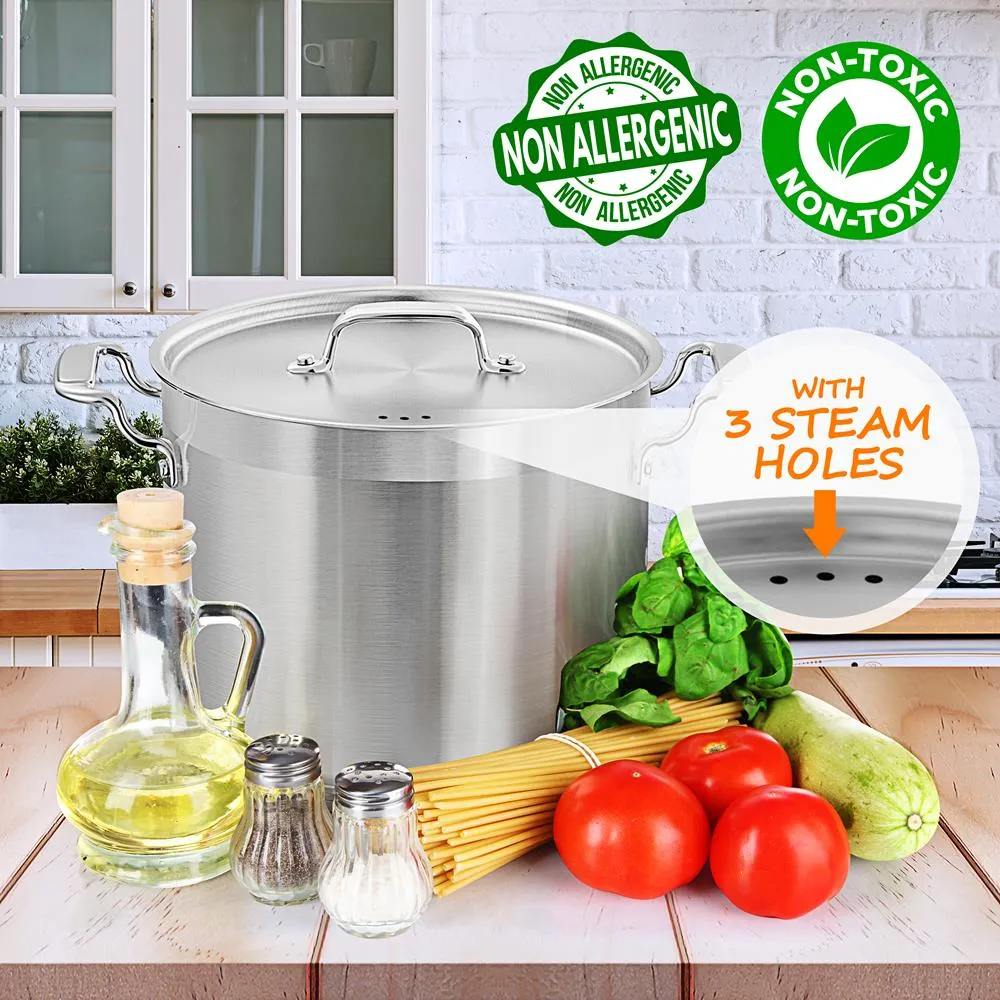 Nutrichef NCSPT14Q faitout inox 14 QT induction