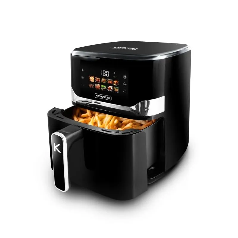 Kitchencook Airmed55 LED friteuse sans huile 5,5L noire