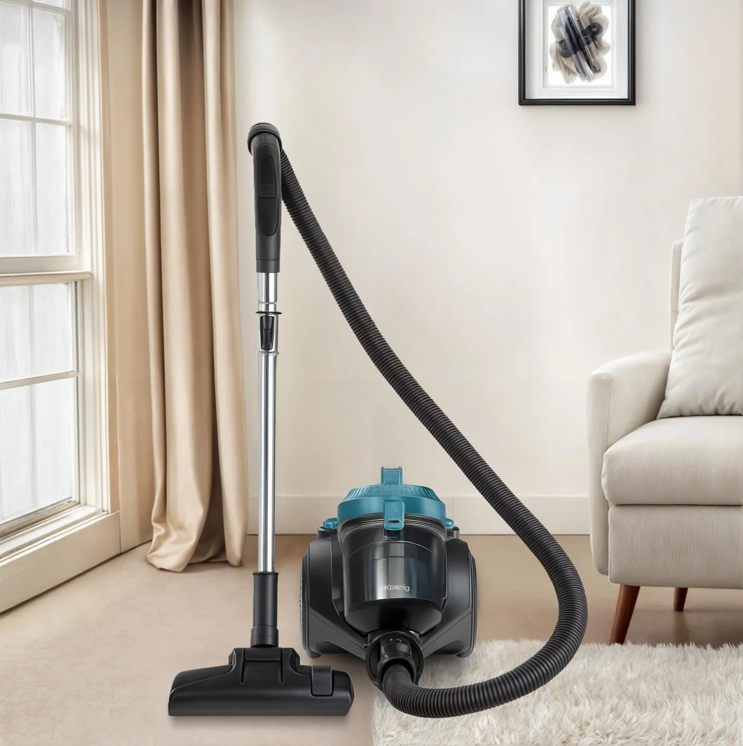 H.Koenig STC48 aspirateur sans sac traîneau 2L bleu