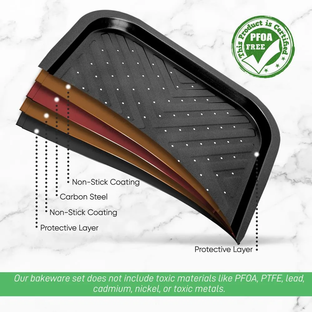 Nutrichef plaque four crispy antiadhésive NCBS10S noire