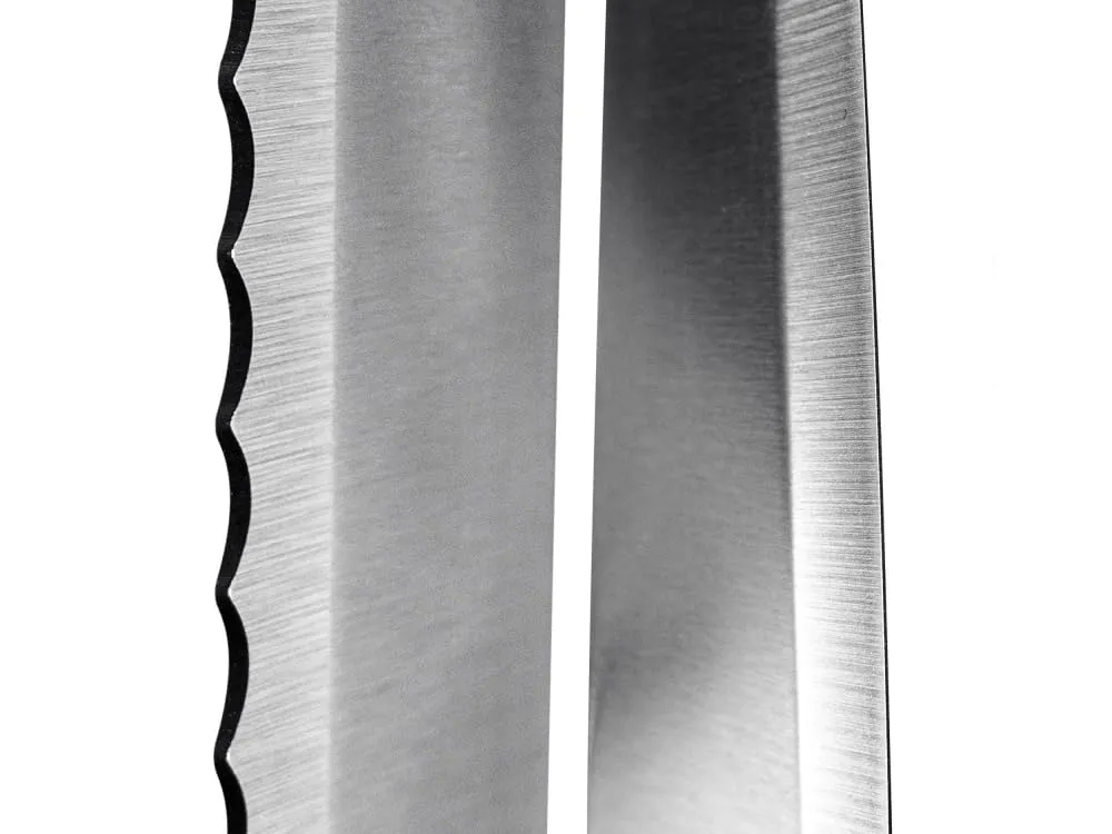 Kitchencook Slate lot 5 couteaux inox socle noir