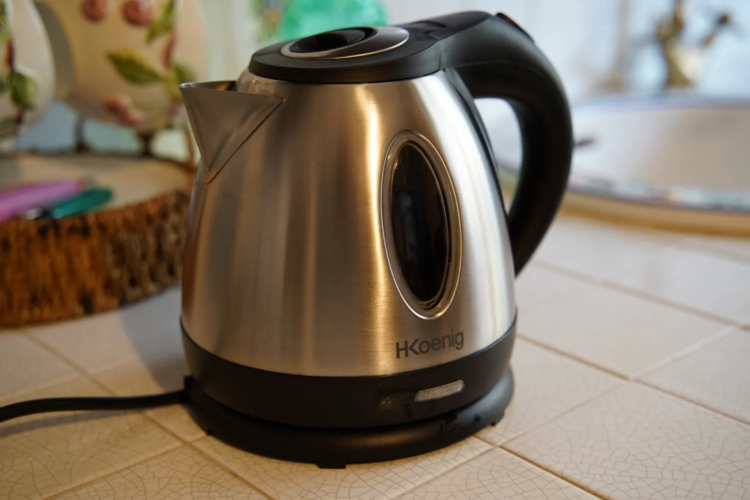 H.Koenig BO12 bouilloire 1,2 L inox graduée