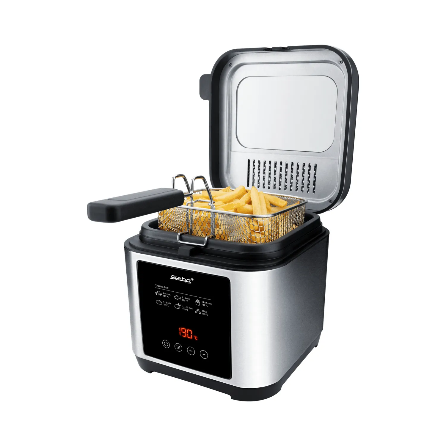 Steba DF 150 friteuse inox 2,5 L avec fondue 800 g