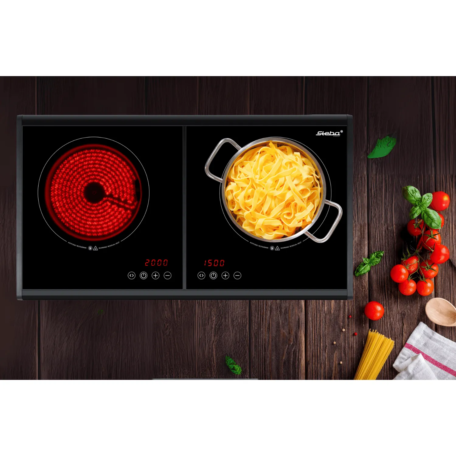 Steba HK 250 double plaque vitrocéramique 2000 W