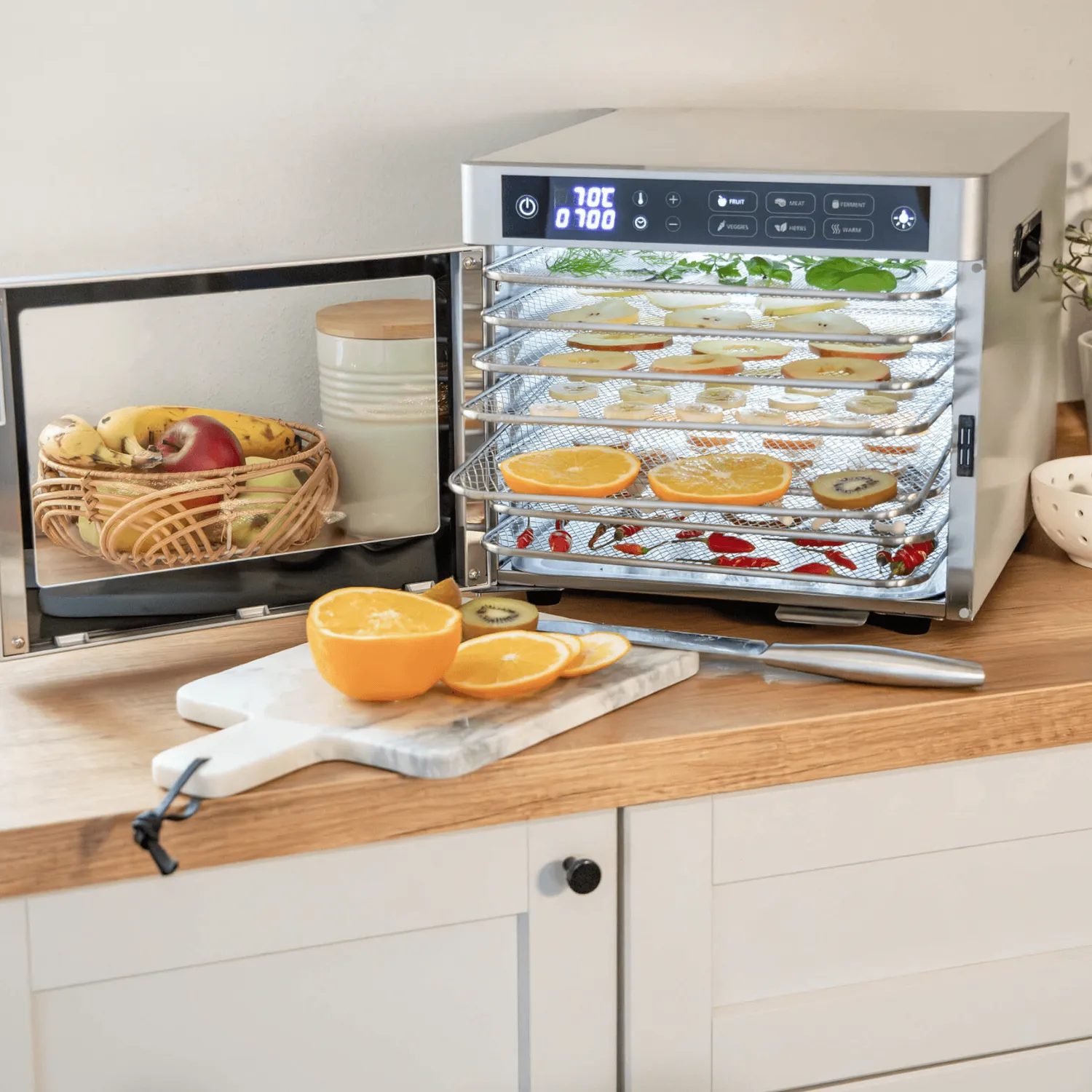 Steba ED 80 déshydrateur alimentaire inox 8 plateaux