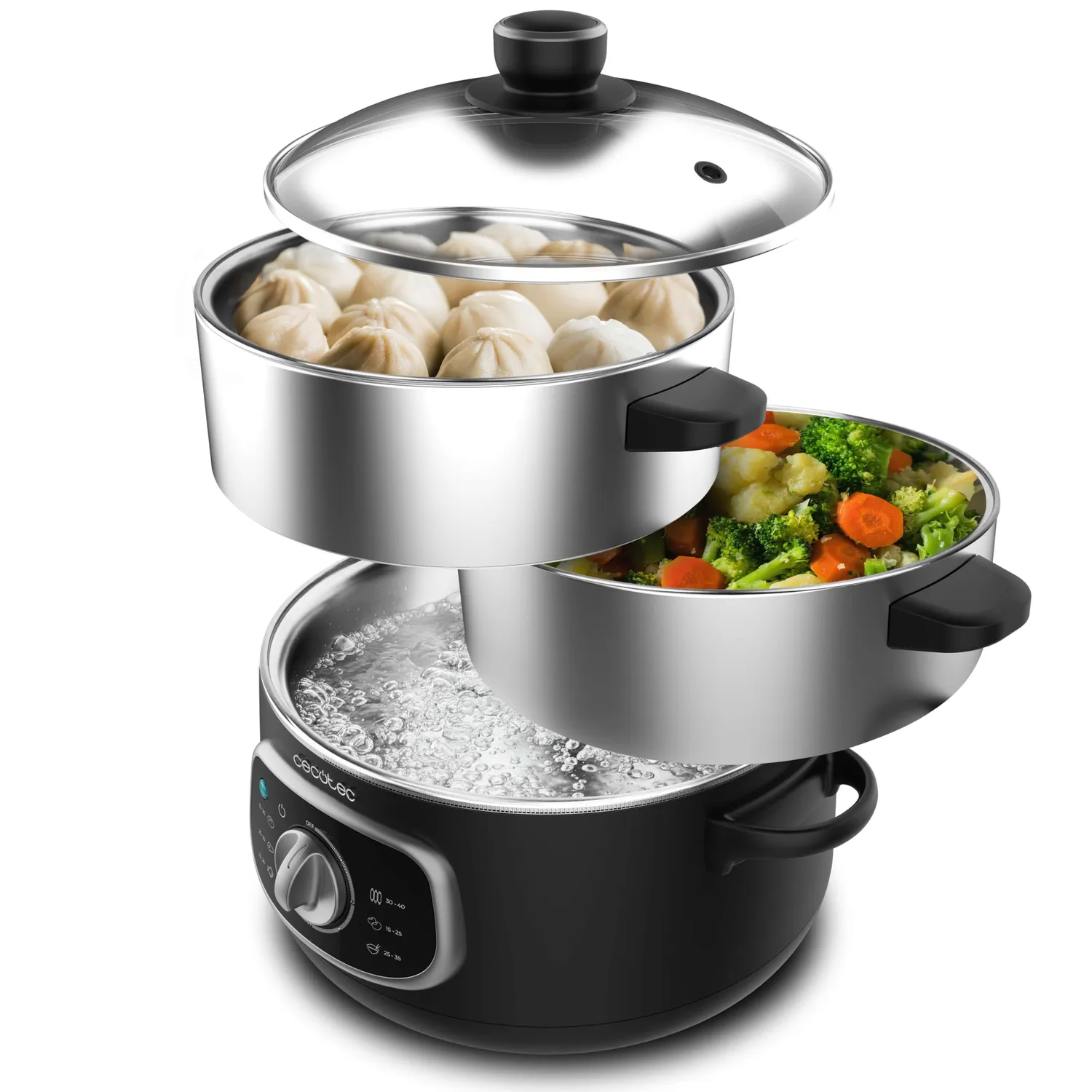 Cecotec Vapovita 3000 Inox cuiseur vapeur 9 L inox