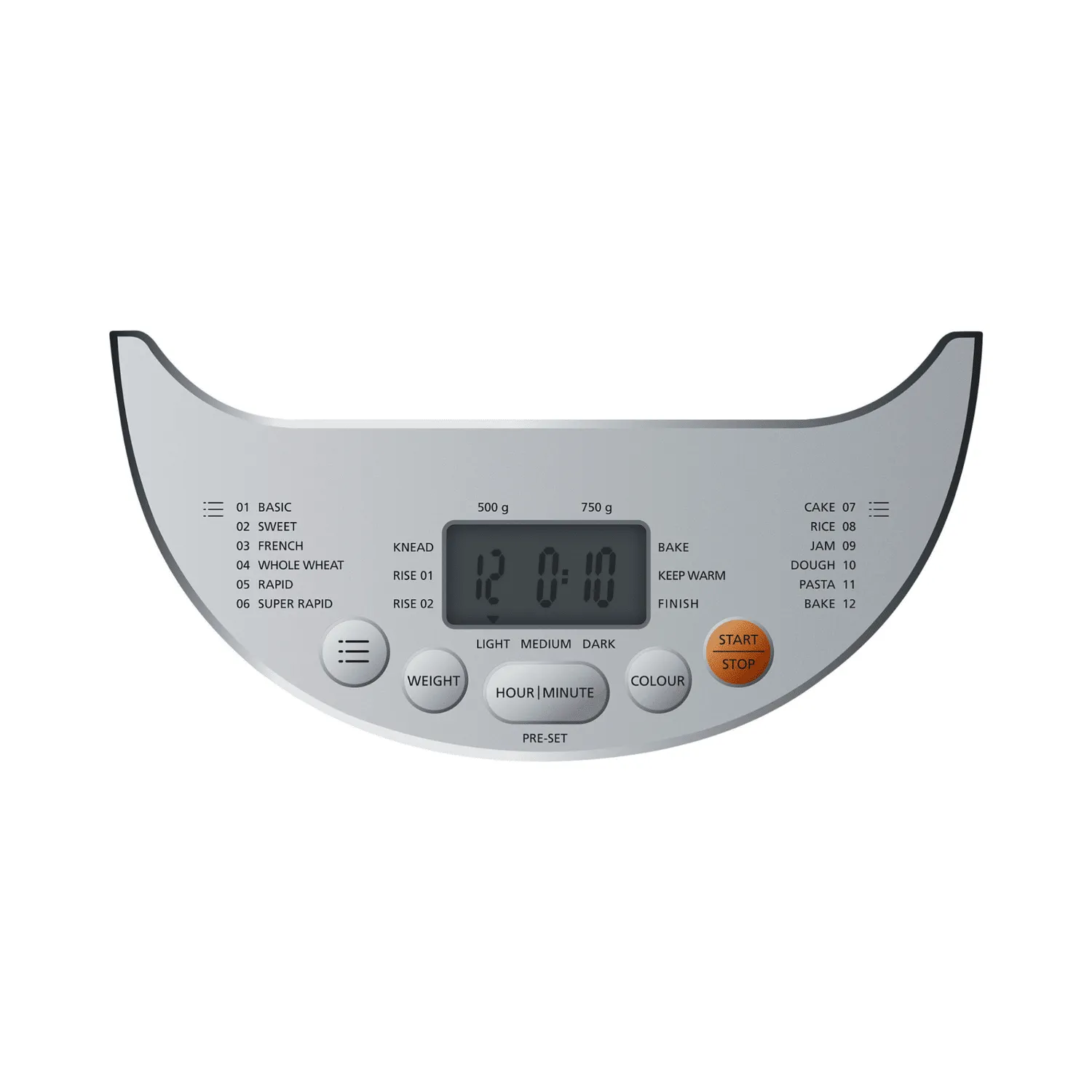 Steba BM 3 machine à pain 750 g 12 programmes
