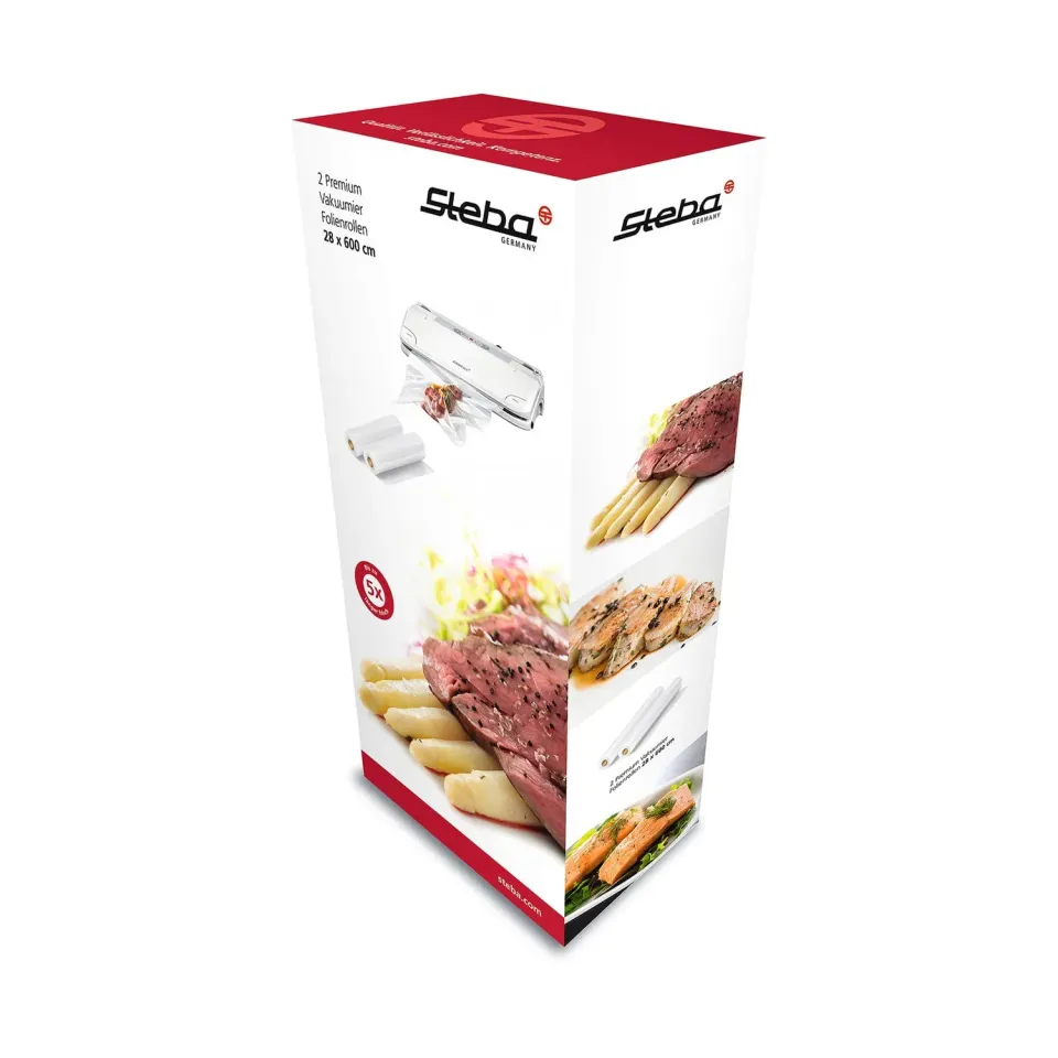 Steba Premium rouleaux sous vide 28x600 cm lot 2