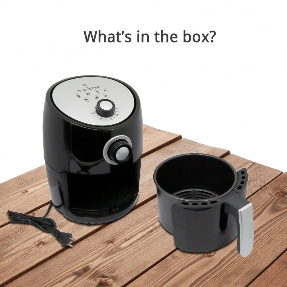Nutrichef air fryer compact 2 L 1000 W noir