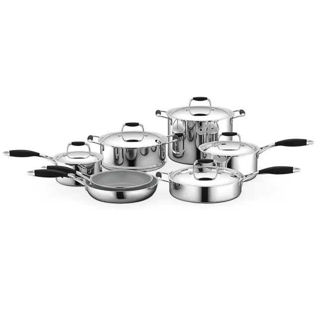 Nutrichef batterie 12 pièces inox antiadhésive céramique