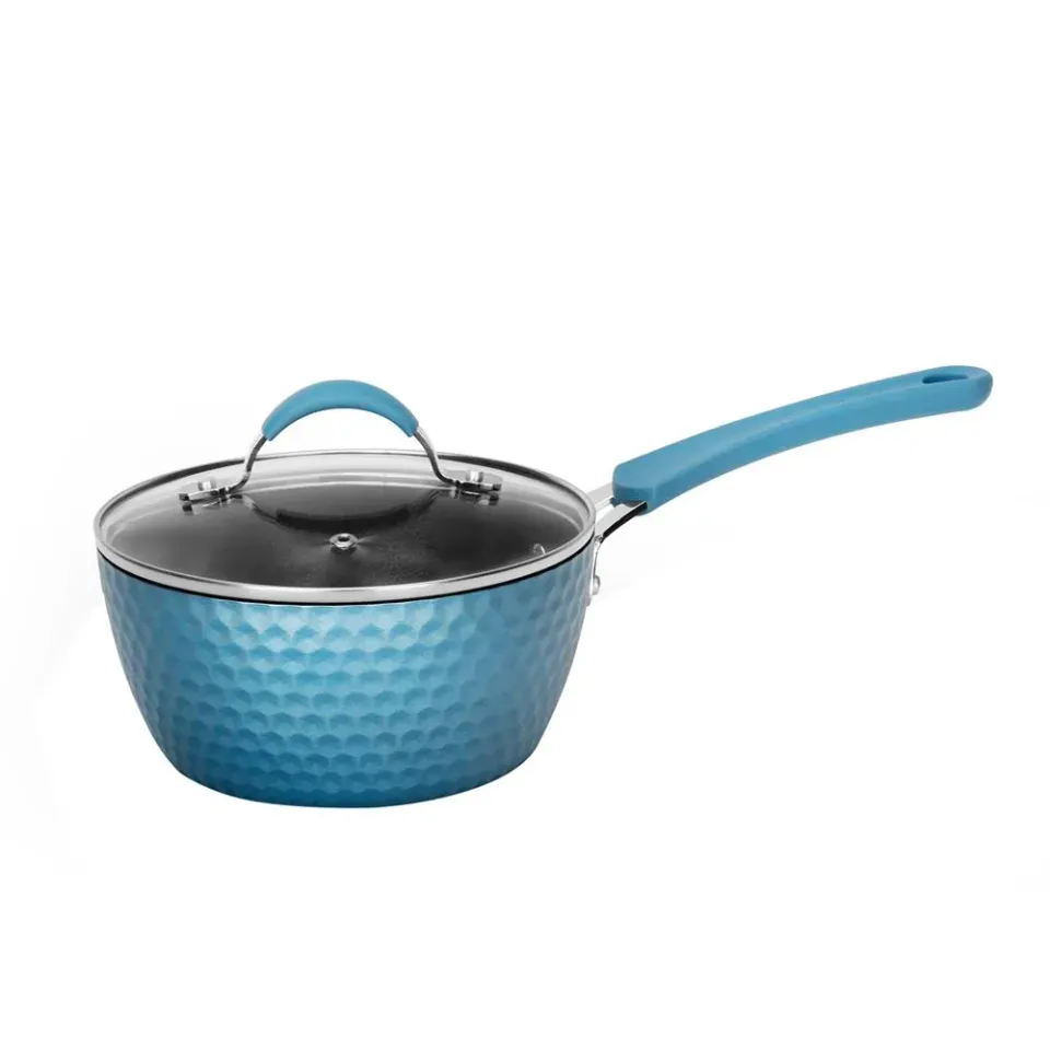 Nutrichef casserole 1,7 QT antiadhésive diamant avec couvercle