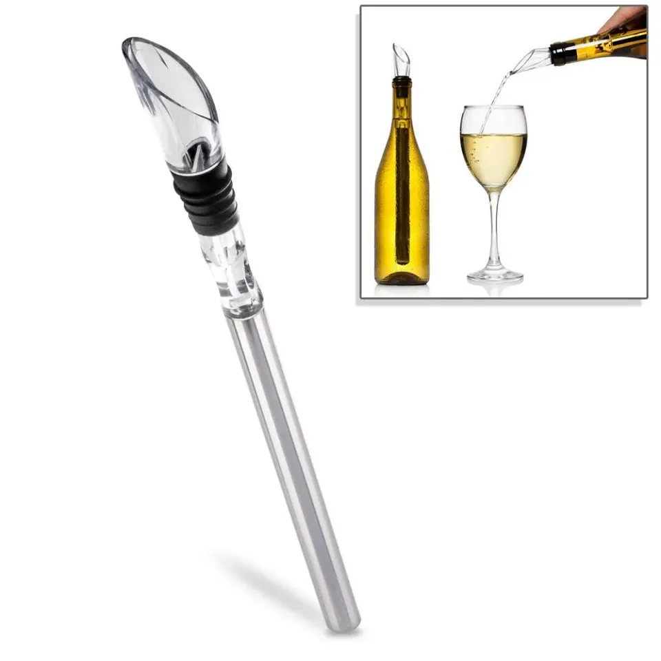Nutrichef tige rafraîchissante vin inox avec verseur