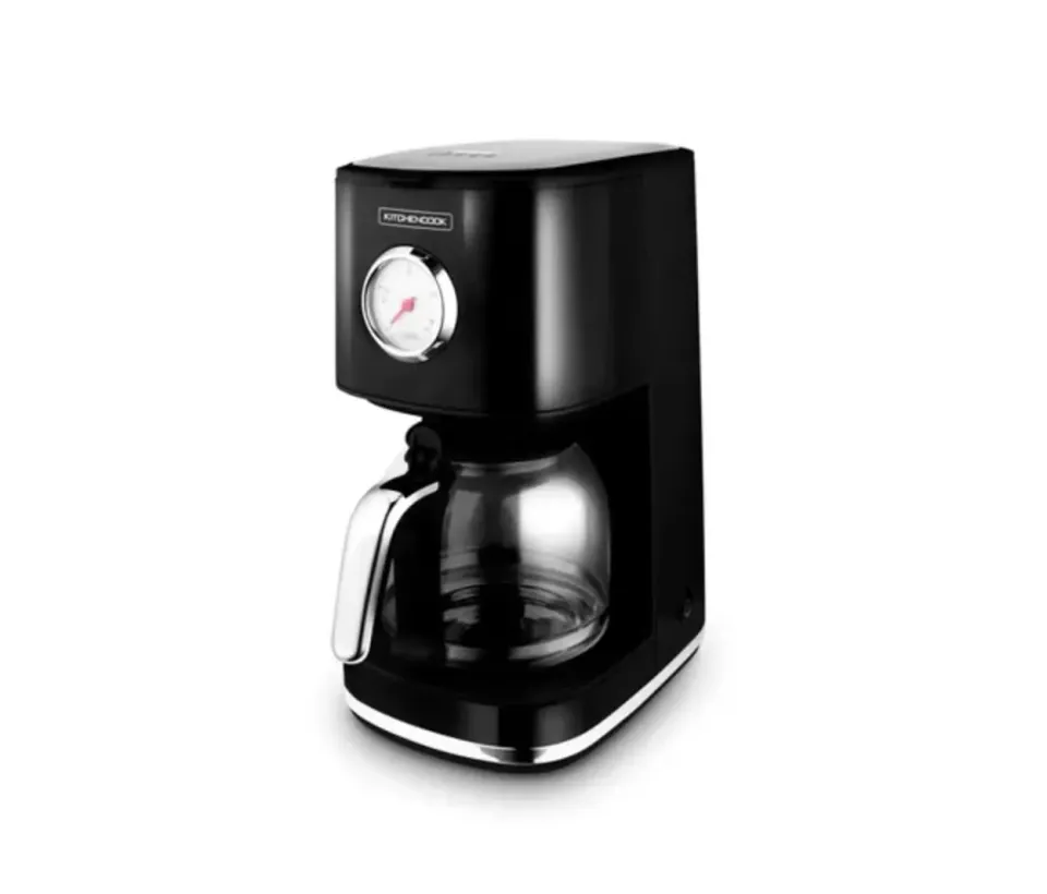 KITCHENCOOK Retro Coffee cafetière filtre 1,5 L noir 12 tasses