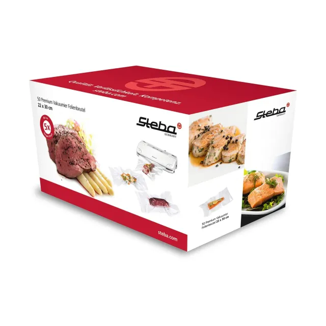 Steba sachets sous vide 22x30 cm x50 gaufrés premium