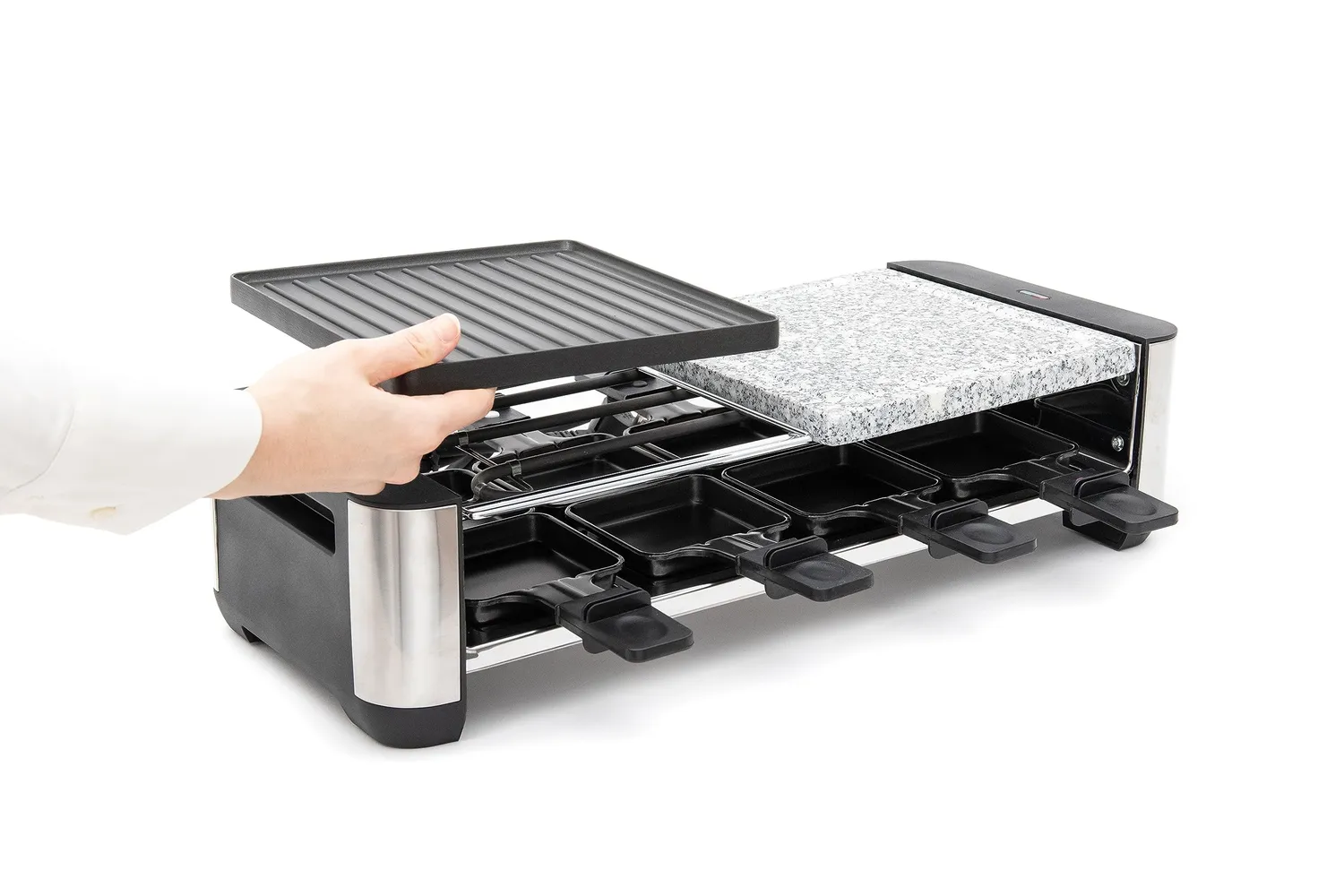 Fritel RSG 3280 raclette grill pierrade 8 poêlons 1400W