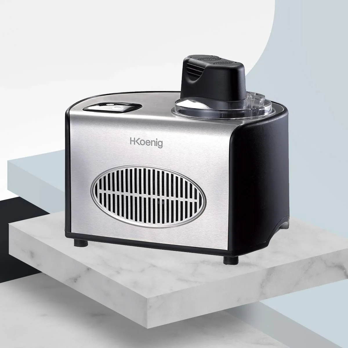 H.Koenig HF250 sorbetière turbine à glace 1,5 L compresseur