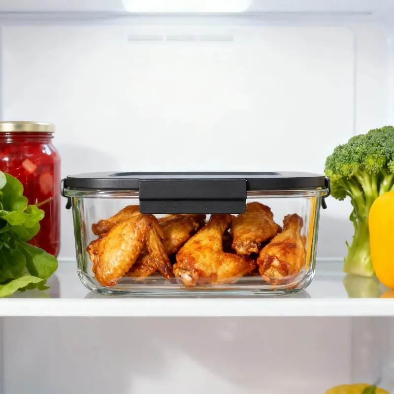 Kitchencook Crispx friteuse à air verre 4L+1,5L panoramique