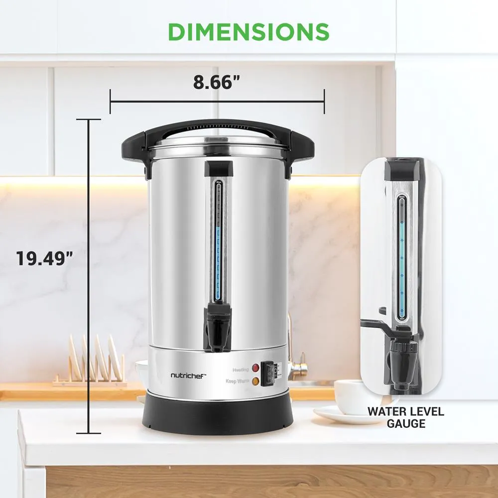 Nutrichef bouilloire distributeur eau 8 L inox