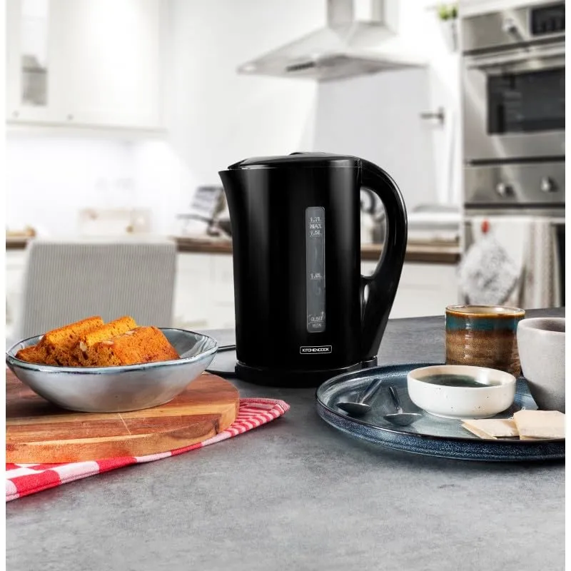 Kitchencook Cosy Tea bouilloire noire 1,7 L légère