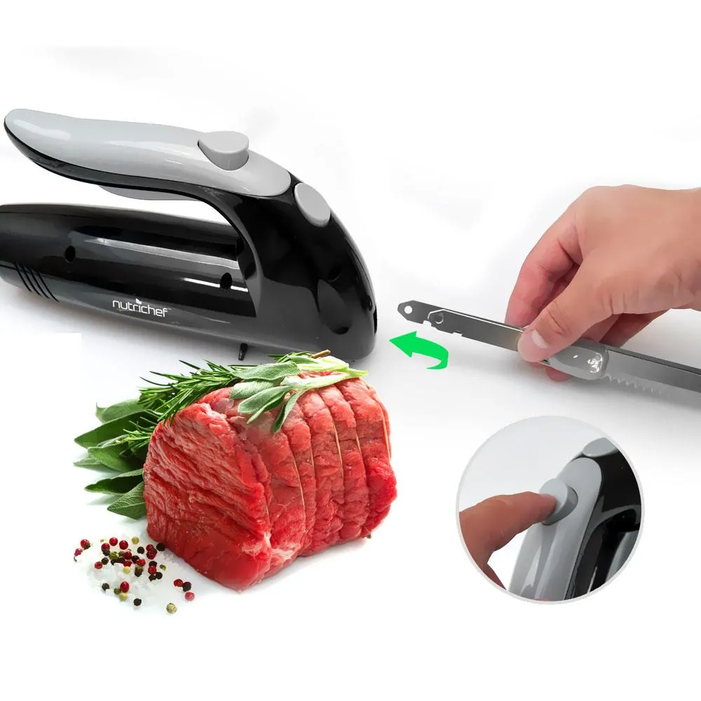 Nutrichef couteau électrique à découper inox