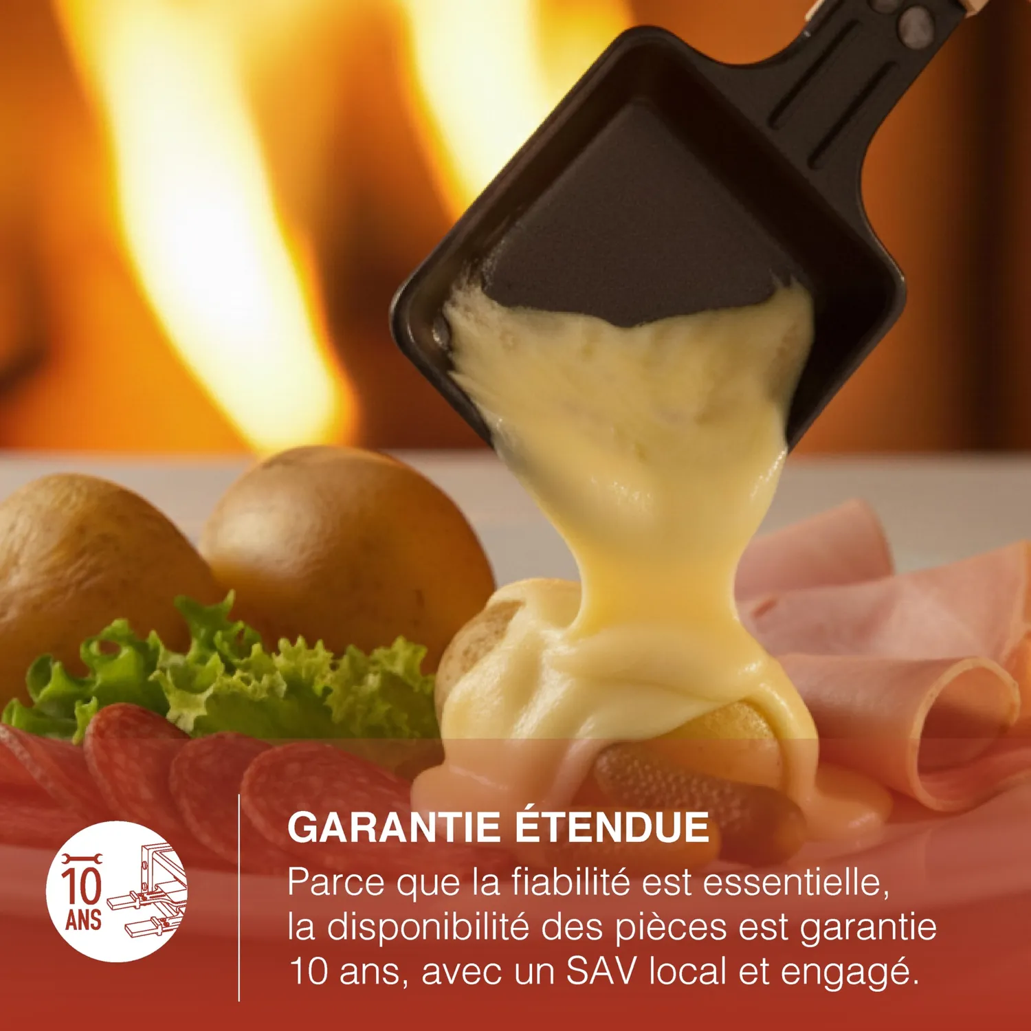 H.Koenig WOD12 appareil raclette 8 personnes granit